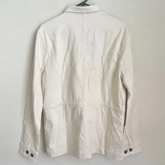 Ted Baker London Mens Summer Utility Jacket Cotton Cream Size 3 - Picture 11 of 11